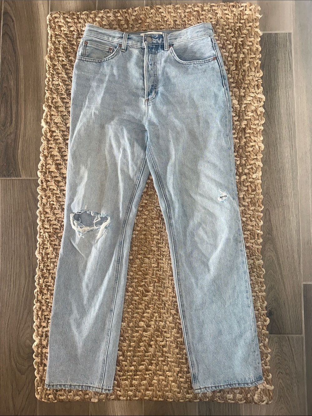 Denim forum the Joni high rise loose 30L size 27